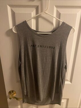 Abercrombie & Fitch Gray Sleeveless Tank with A&F NY 1892 Logo
